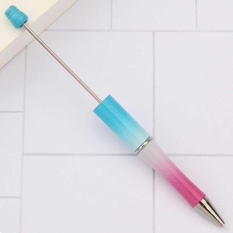 153A. Beadable DIY omber Gliter pen - Romo bead